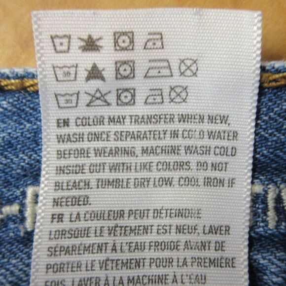 AMERICAN EAGLE Vintage Hi-Rise Festival Jean Shorts Sz 6 Frayed Hem Ripped Denim - Picture 9 of 15